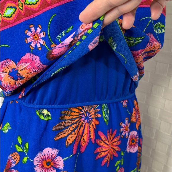 Rabbit Rabbit Rabbit Blue and Red Floral Dress - Picture 5 of 9